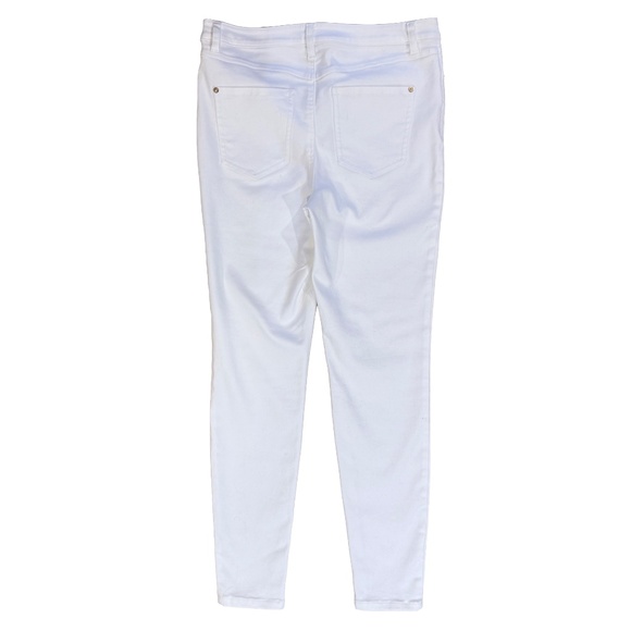 🦋 INC International Concepts Size 12 High-Rise Skinny Jeans – White - Picture 3 of 4